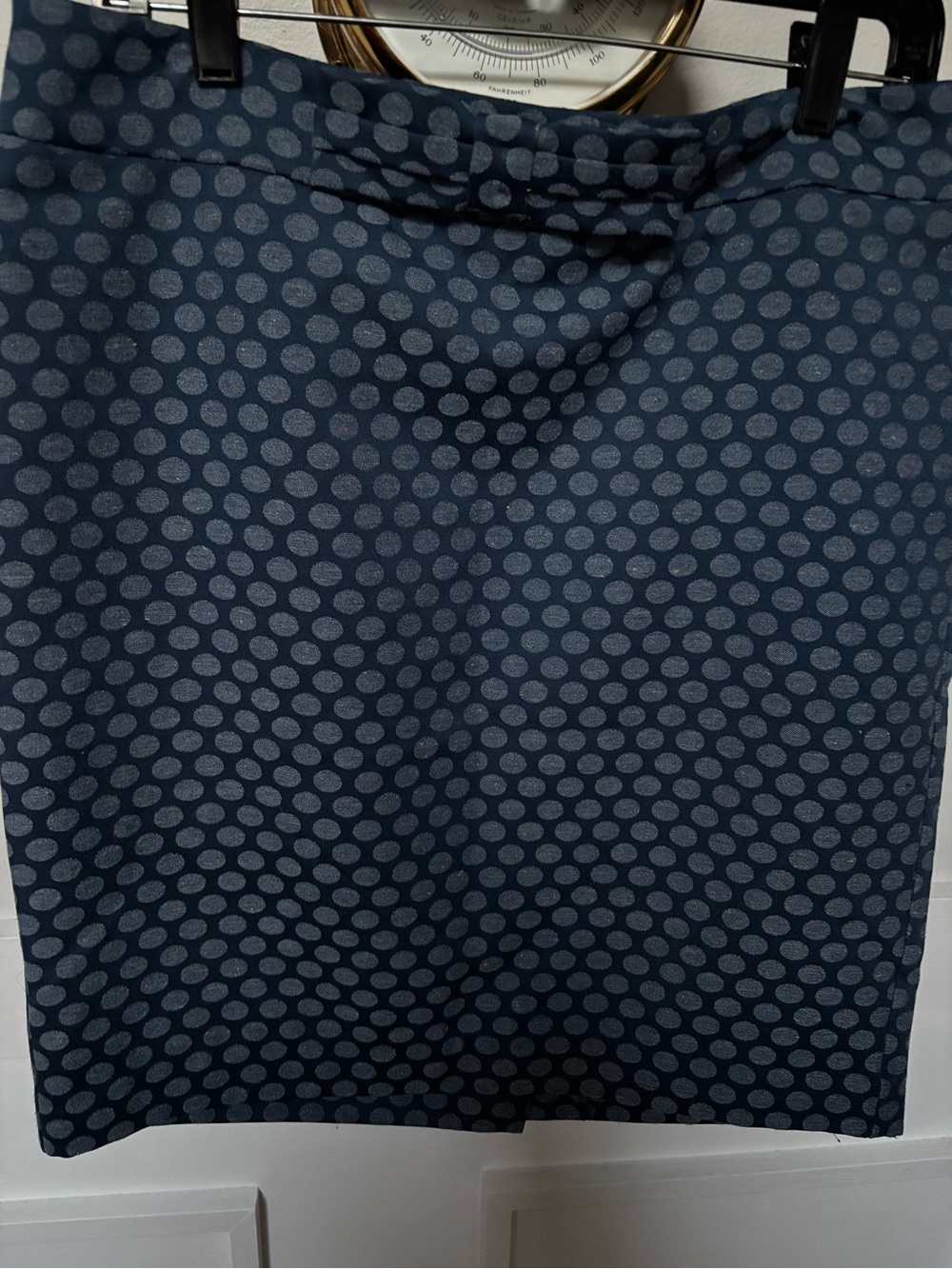 LOFT Ann Taylor Women's Polka Dot Bow Pencil Straight Skirt Size 8